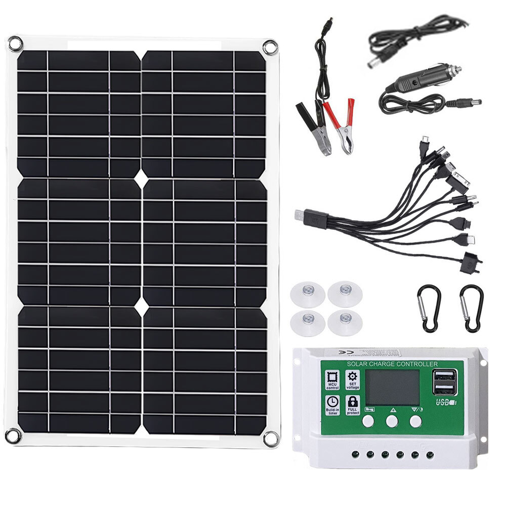 600W Solar Panel Kit 100A 12V Battery Charger with Controller Caravan Boat