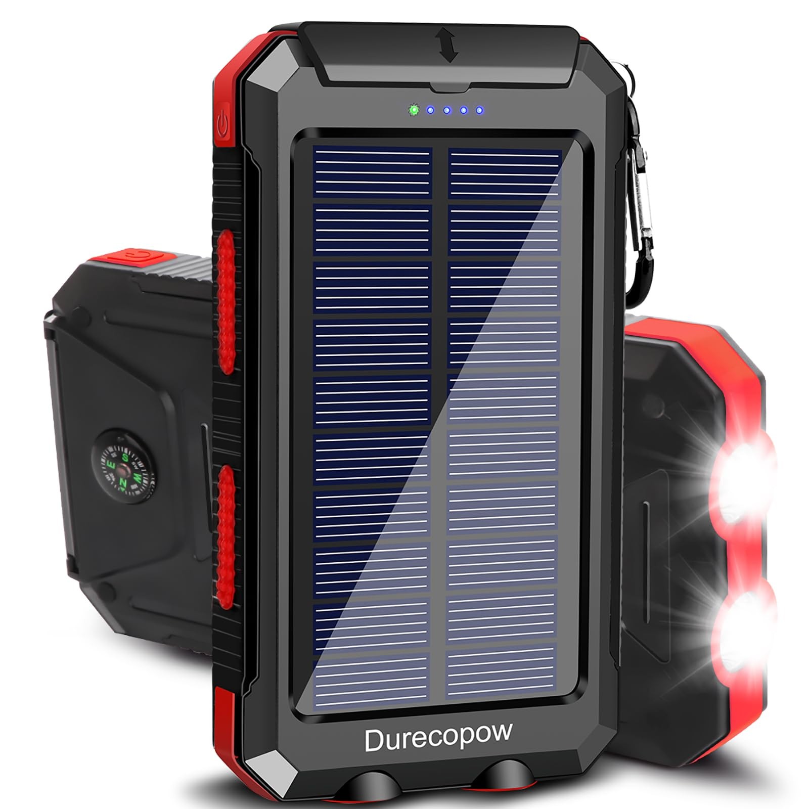 Solar Charger Power Bank, 20000mAh Portable Outdoor Waterproof Solar Battery …