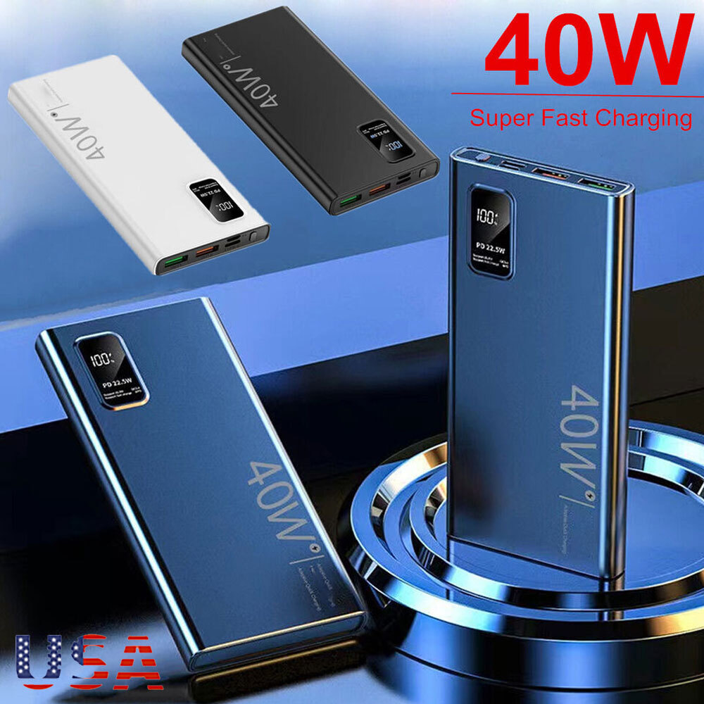 USB 1000000mAh Power Bank External Battery Pack Backup Charger for Cell Phones