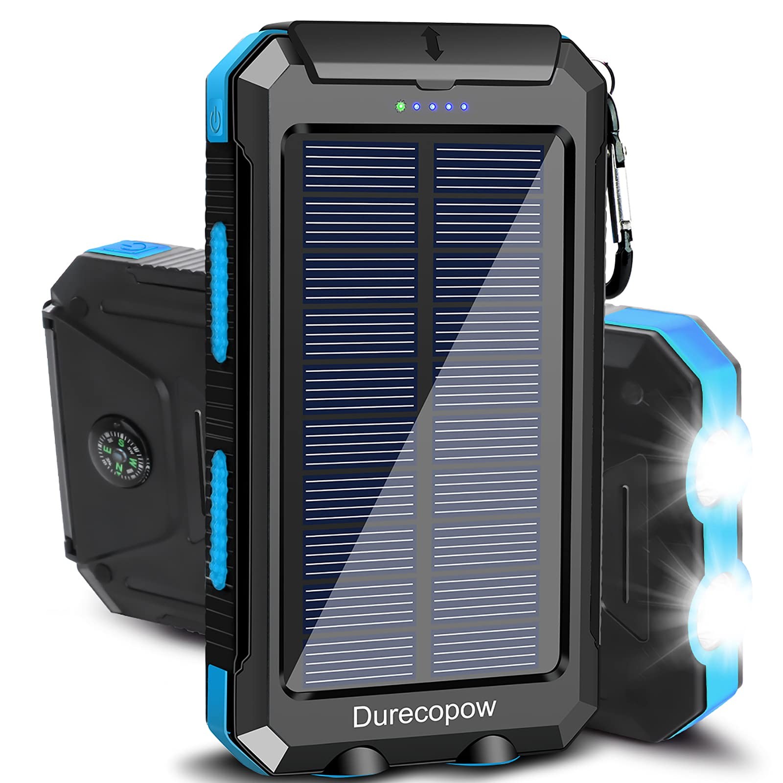 Solar Charger Power Bank, 20000mAh Portable Outdoor Waterproof Solar Battery …