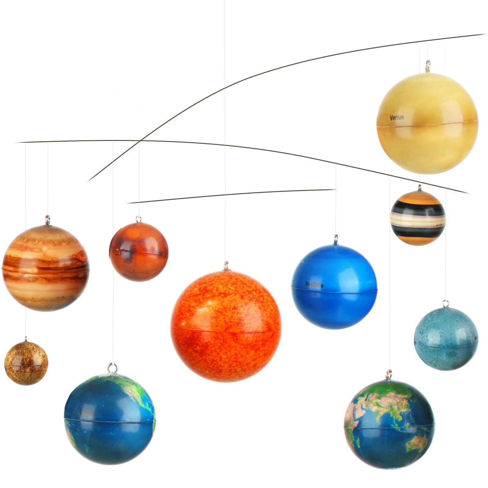 3D Solar System Mobile Hanging Planets Solar System Decor Educational Planets…