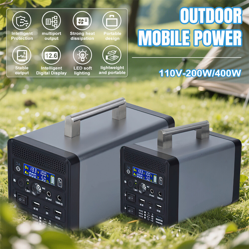 Power Station Portable LiFePO4 Solar Generator for Home Backup Camping Outdoor