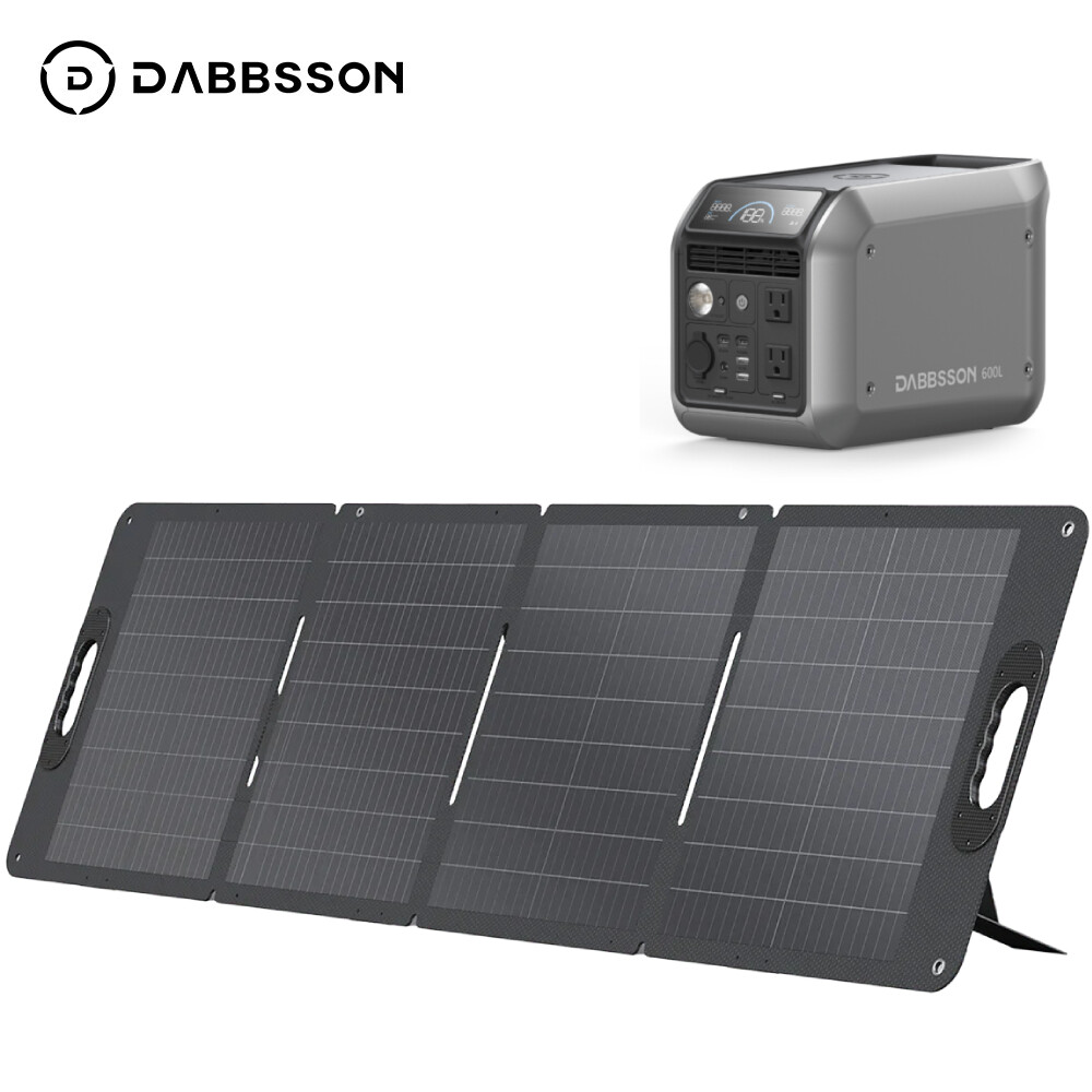 Dabbsson 600L 768Wh 600W Power Station LiFePO4 Solar Generator +120W Solar Panel