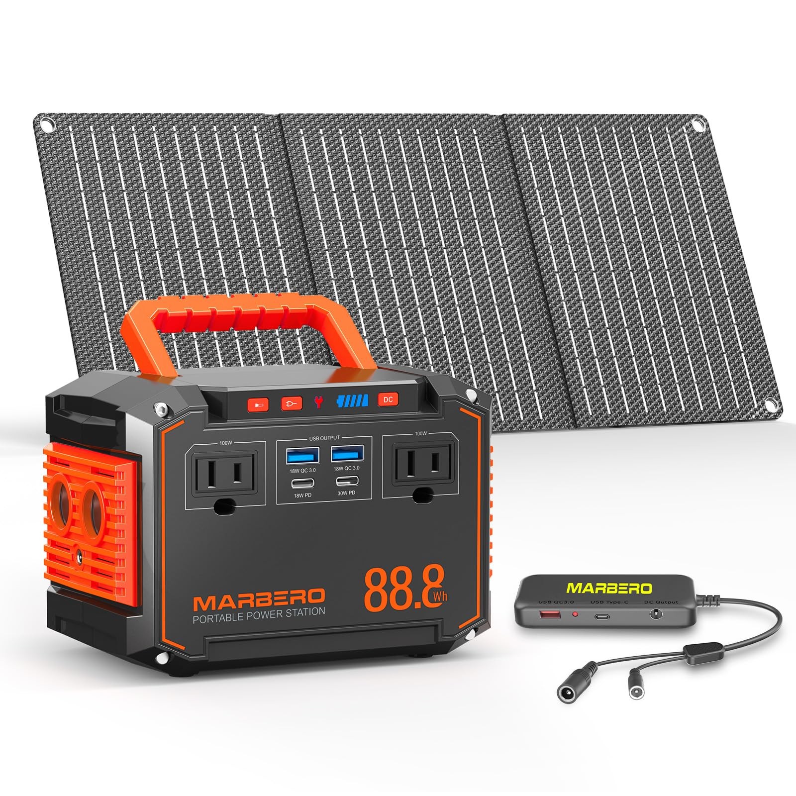 Portable Power Station Solar Generator Portable Emergency 300Wh