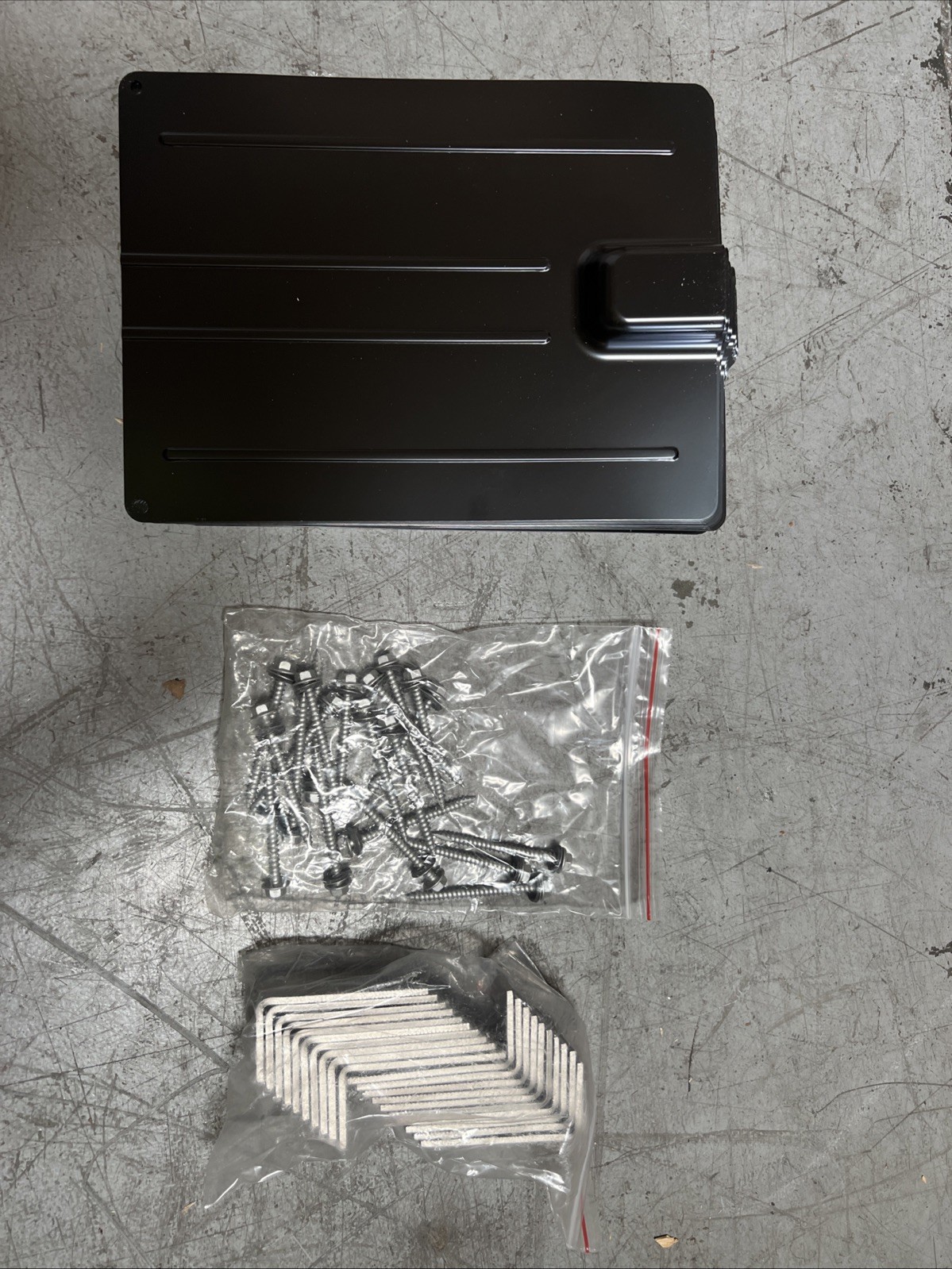 Quickbolt Galv Black Roof   Flashing W/Split SS L-foot + Screws – Order Per Job