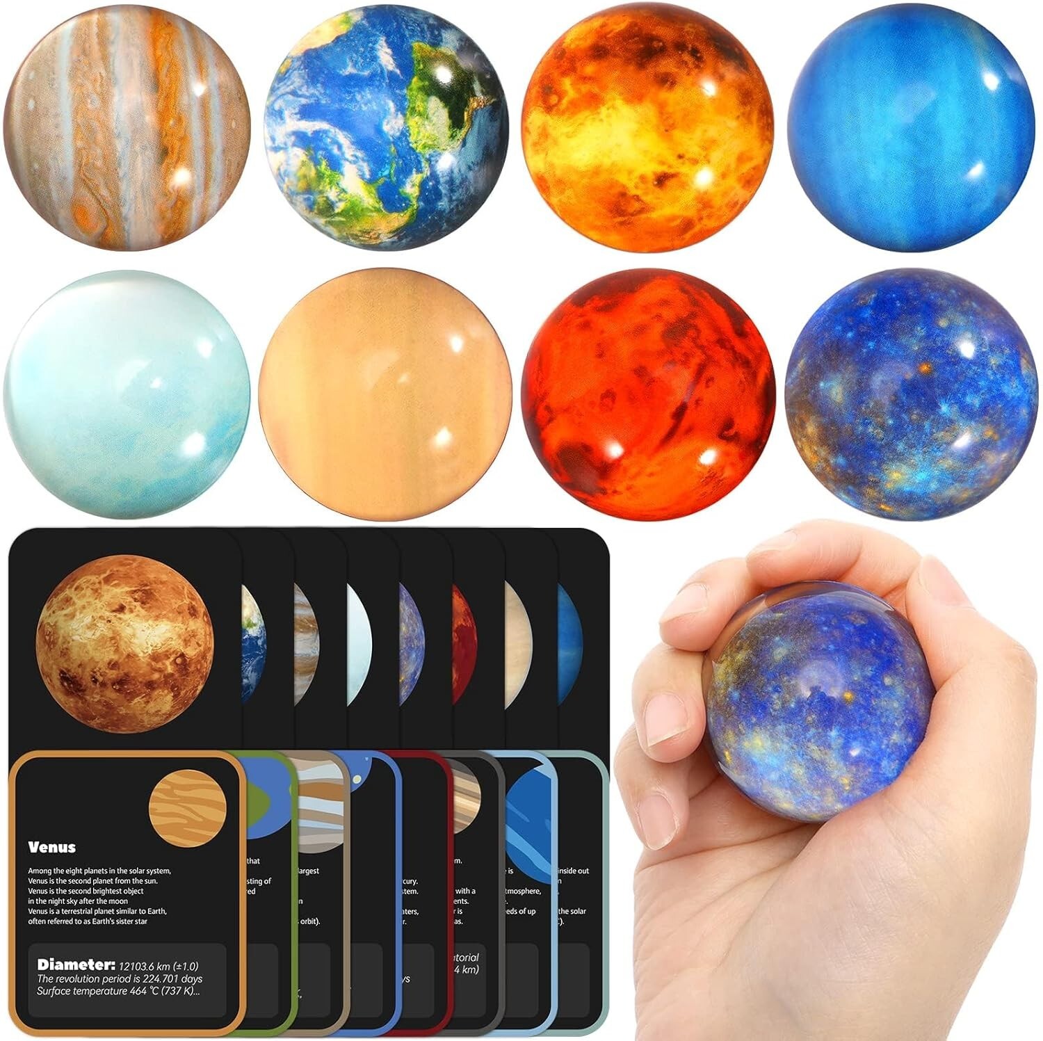 16PCS Solar System for Kids, Planets Toys – Eight…