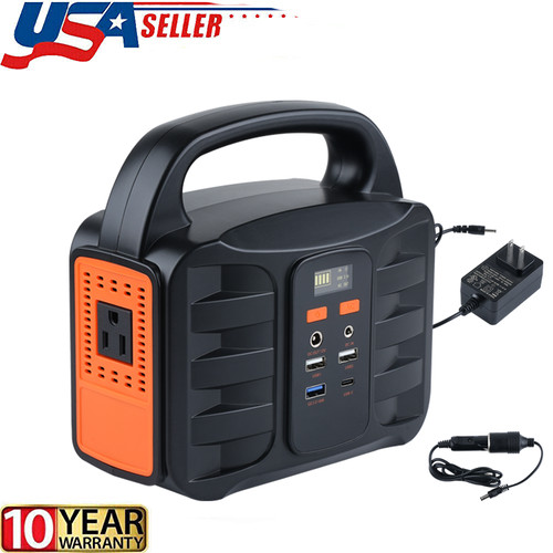 100W Portable Power Station Camping Battery Bank Laptop Phone Charger Backup New