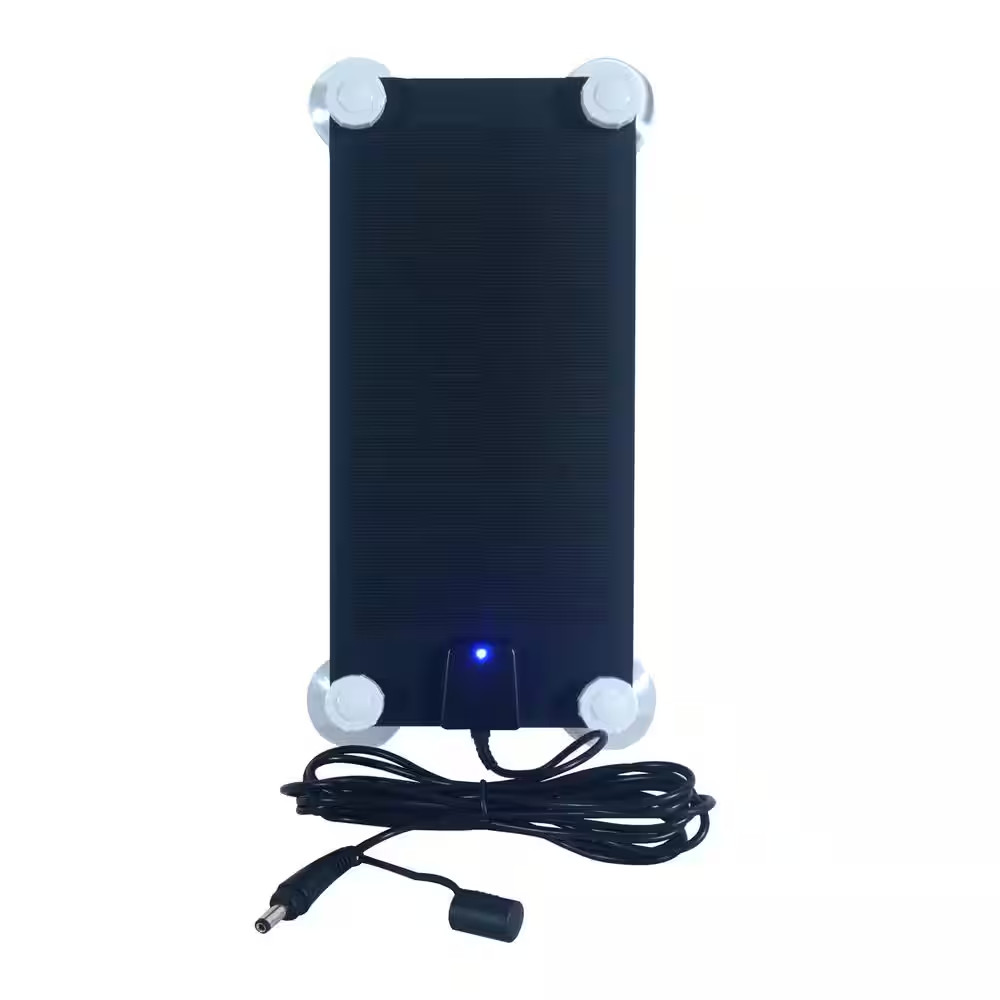 3-Watt Semi-Flex Monocrystalline Solar Panel and Battery Trickle Charger