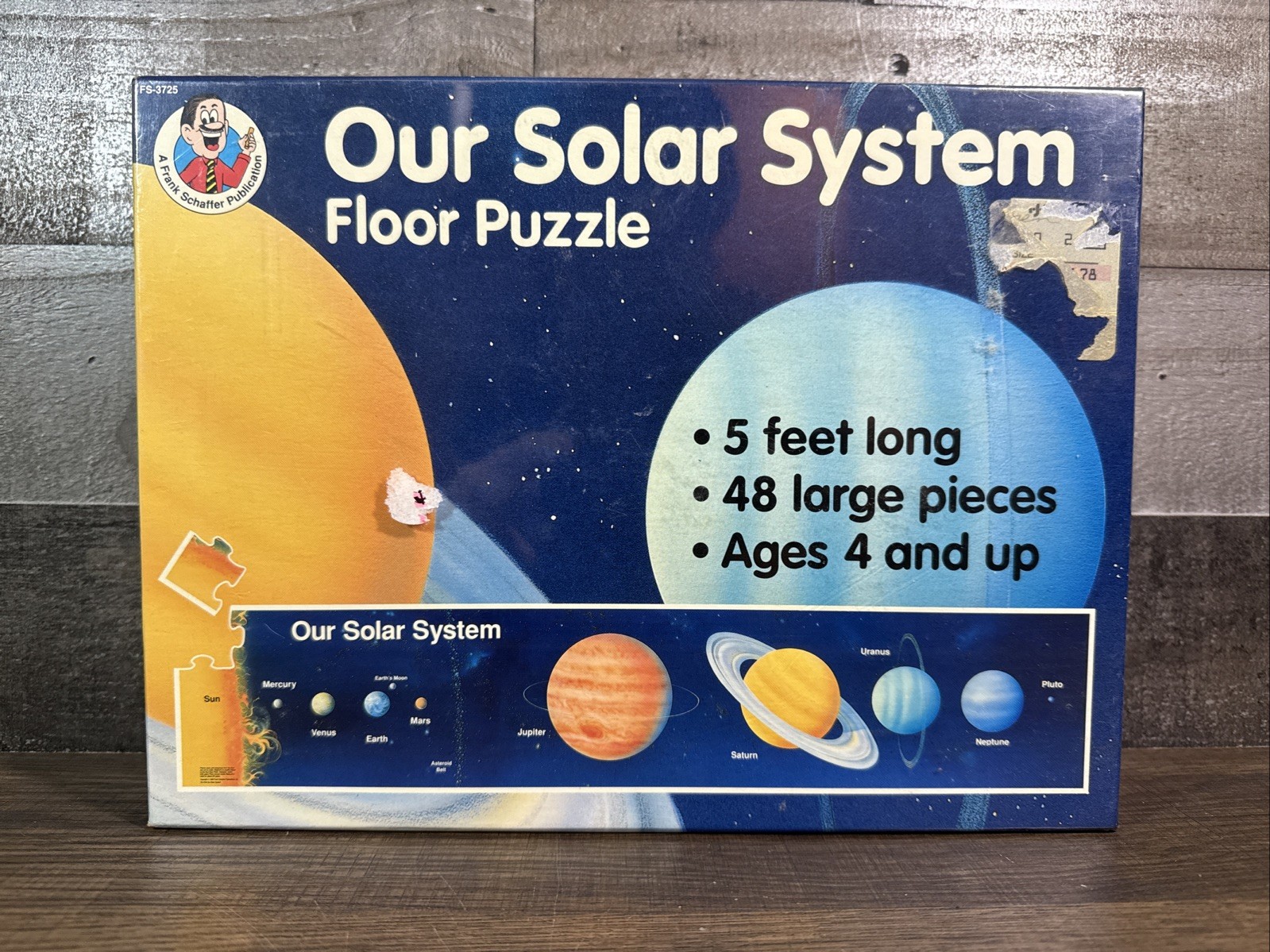 Our Solar System Floor Puzzle / 48 Large Pieces / 5 Feet Long / New & Sealed