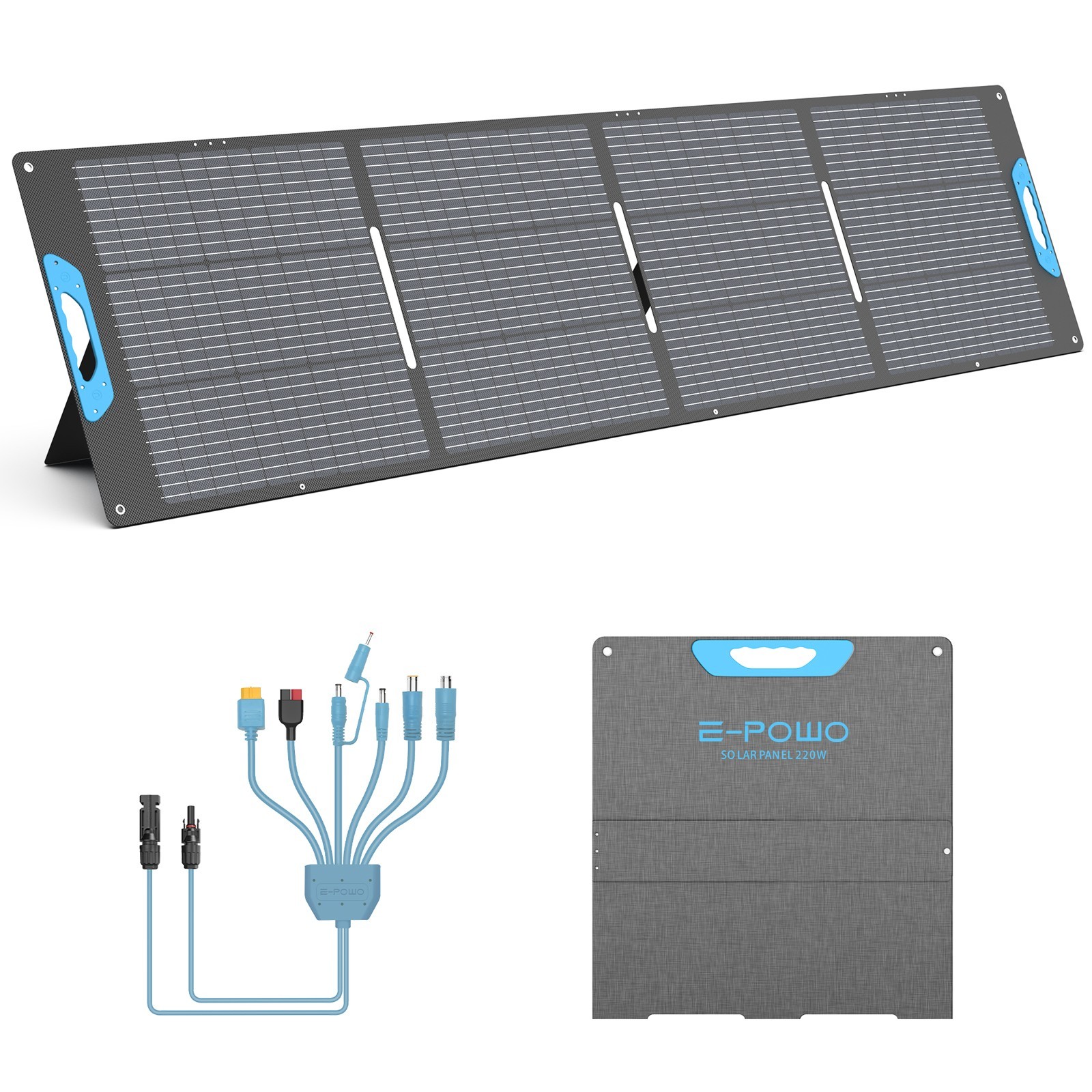 Solar Panel Portable 220w 26V for ECOFLOW Jackery ANKER Solar Generator