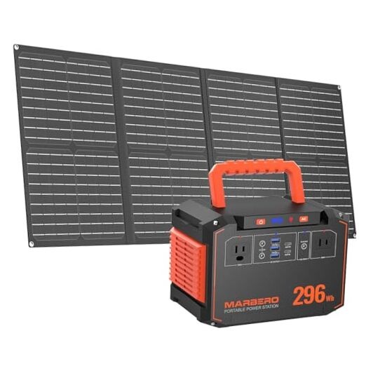 296Wh Solar Generator with Solar Panel Included Solar Generator-M638SL60 Max