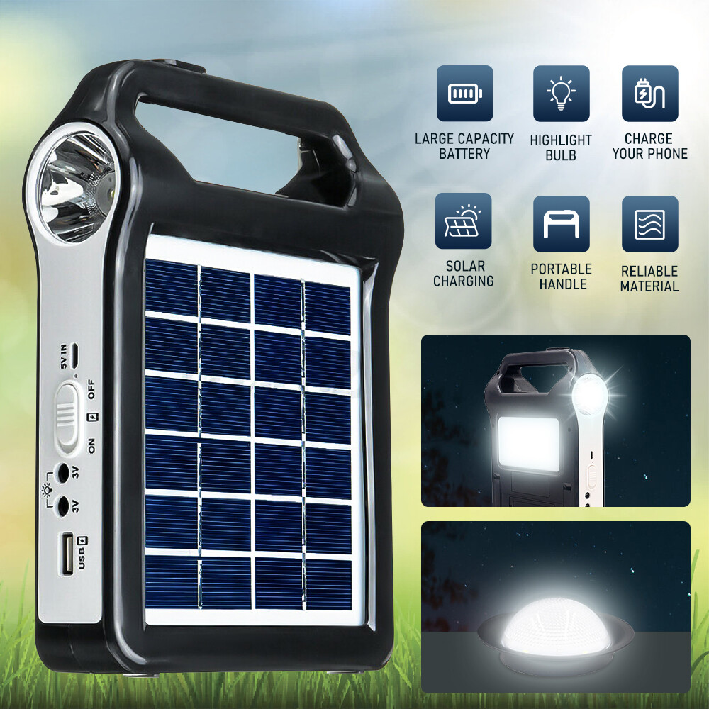Portable Power Station Solar Generator Panel Power Bank Outlet Camping Emergency