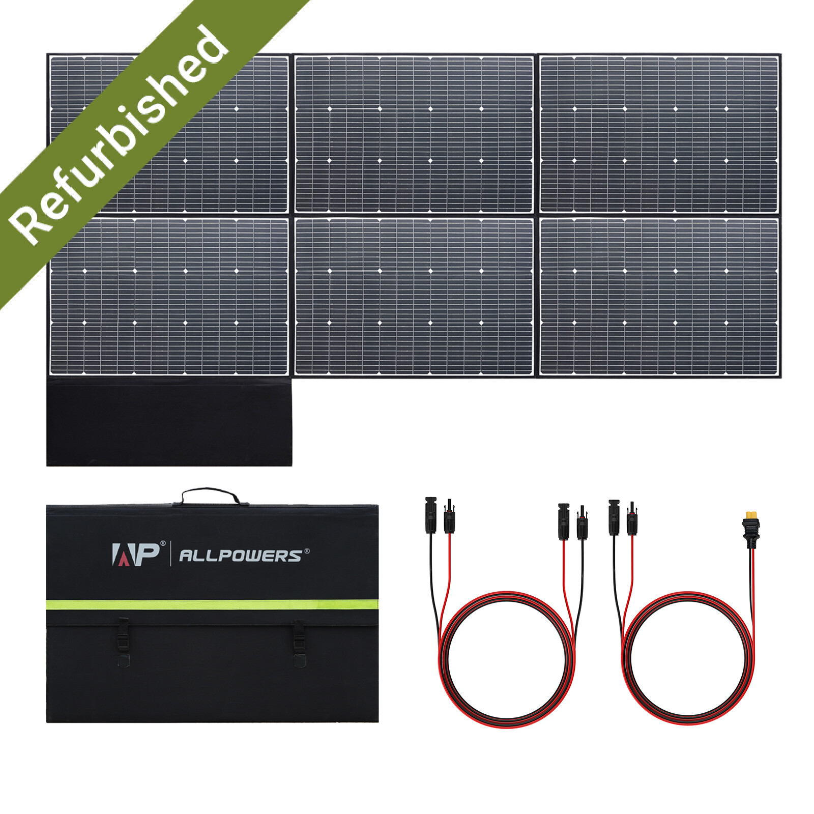 ALLPOWERS 600W Foldable Solar Panel Monocrystalline Waterproof IP67 for Outdoor