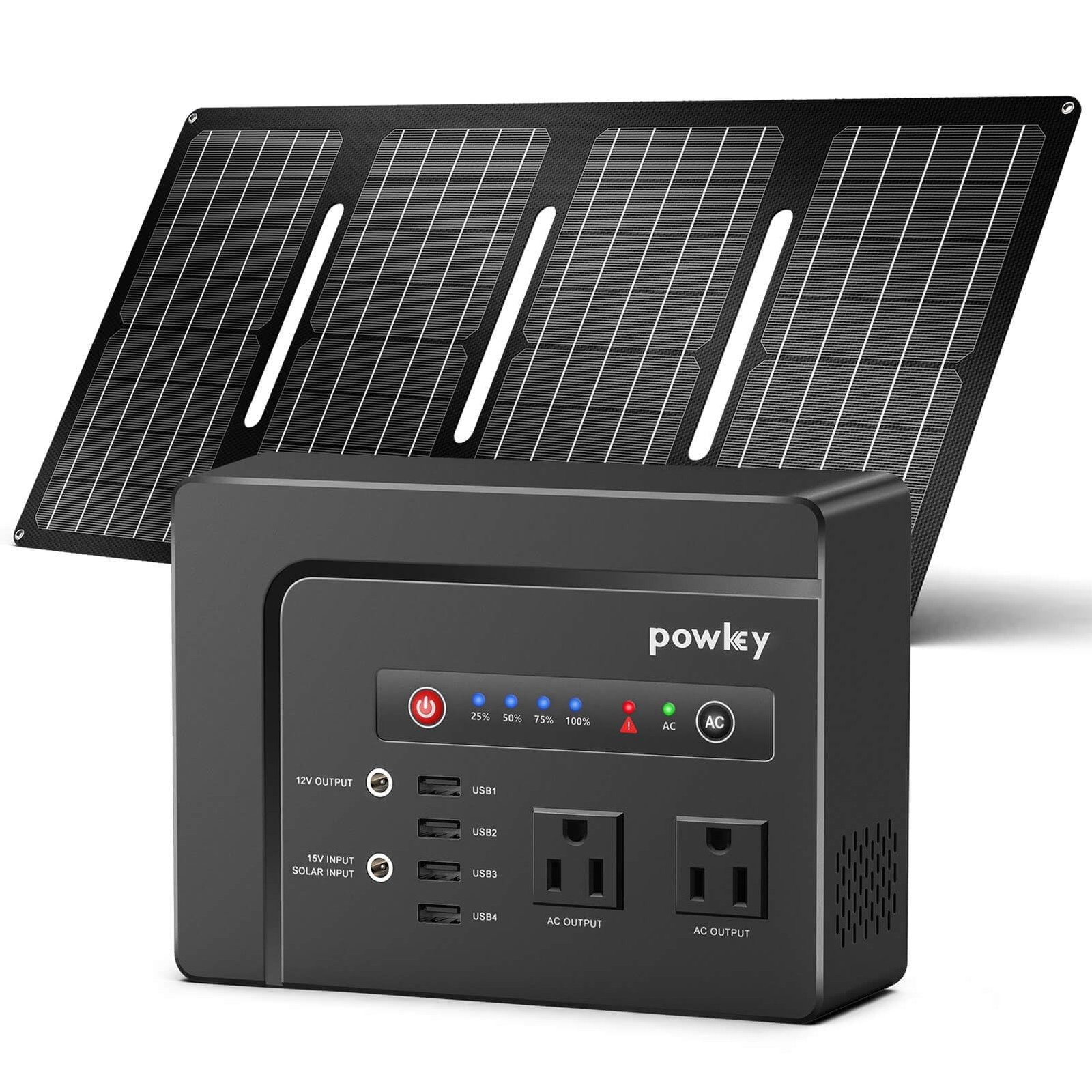 Solar Powered Portable Generator Station for Emergency Use