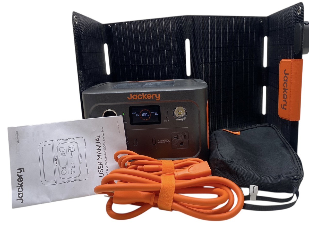 Jackery Explorer 300 Plus Portable Power Solar Generator W/ 40W Sola (CMP117765)