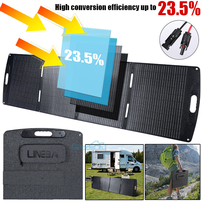 200W 400W Foldable Solar Panel for Power Station 23.5% Efficiency, Easy Carry