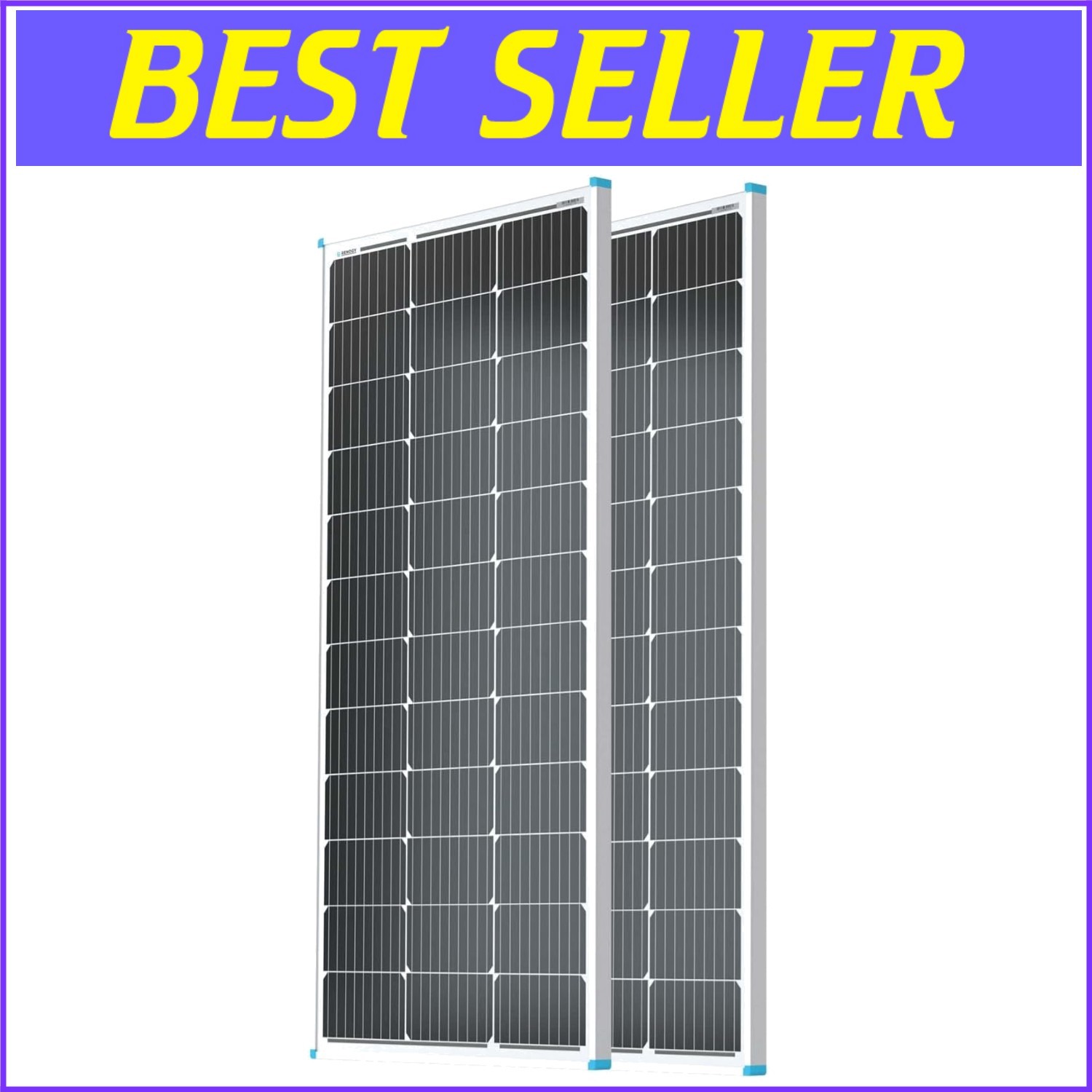Reliable 100W Solar Panel Duo: Monocrystalline 12V for Efficient Off-Grid Use