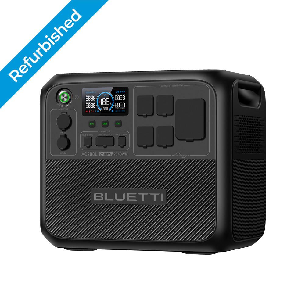 BLUETTI AC200L 2400W 2048Wh Portable Power Station for Camping/RV/Road Trip