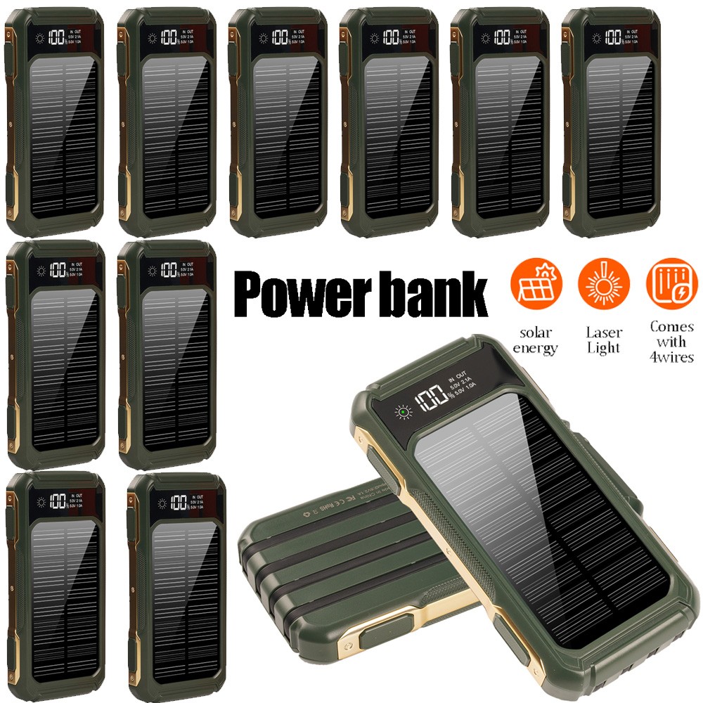 New 1000000mAh USB LED Portable Charger 10xSolar Power Bank  For Mobile Phone