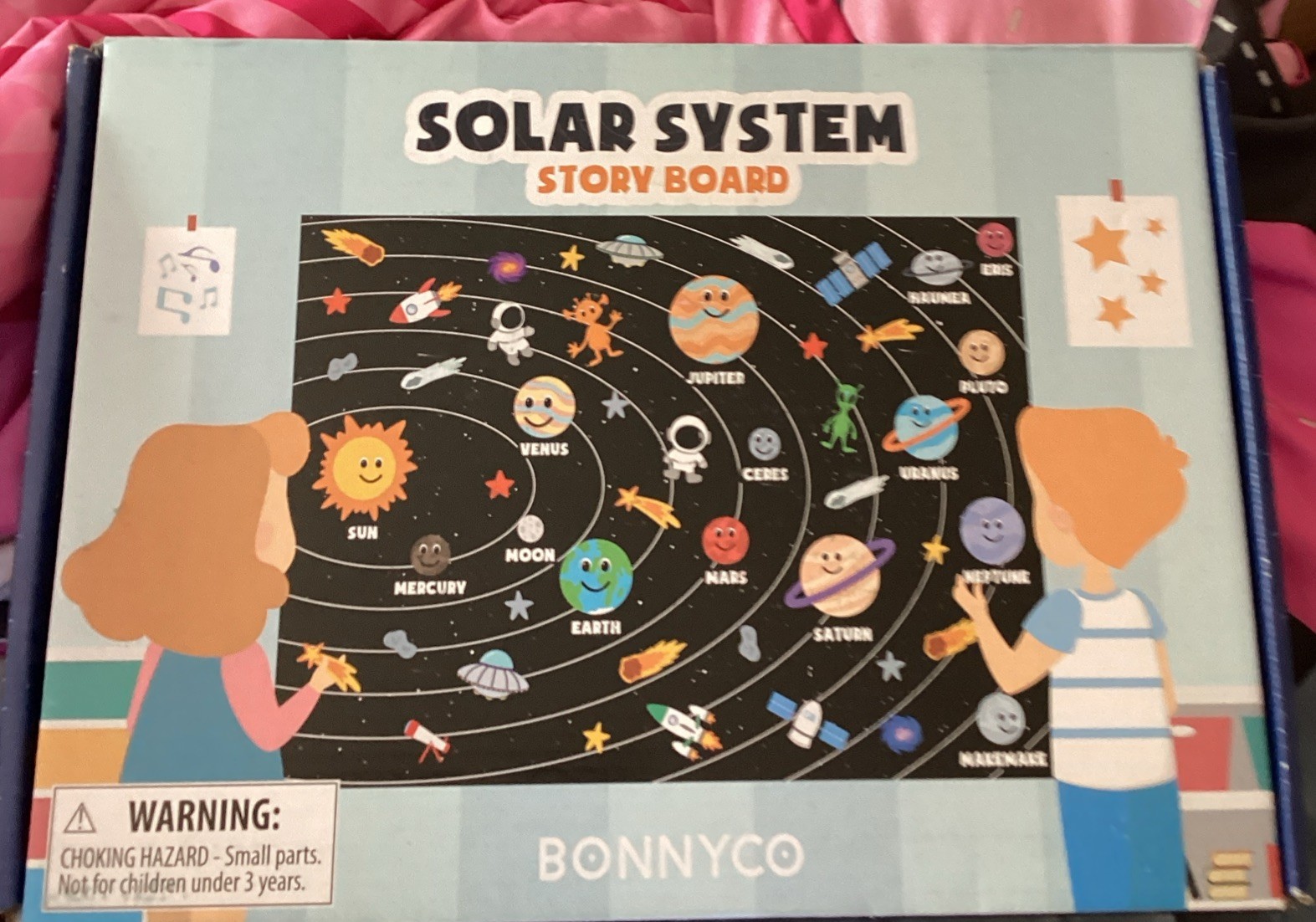 Solar System for Kids Toys with 61 Felt Figures – | Space Montessori Toys, Gi…