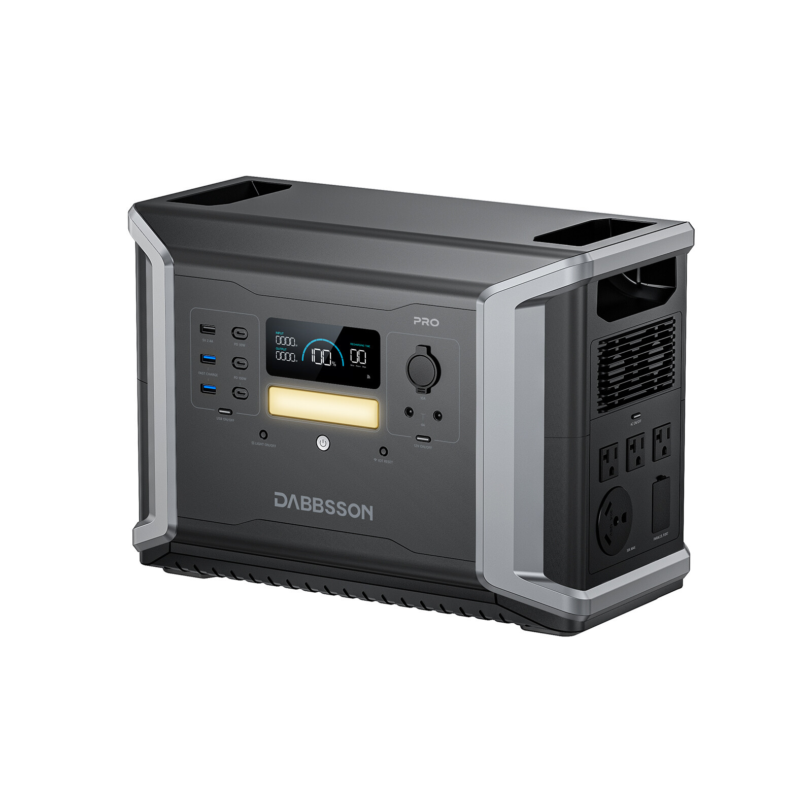 Dabbsson Portable Power Station 2150Wh 2400W Solar Generator For RV Camping
