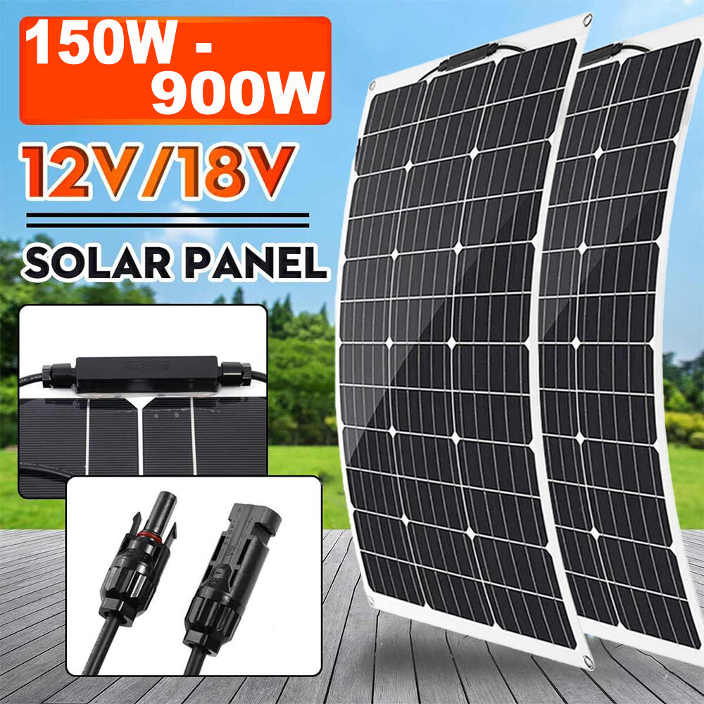 (1500W) Flexible Solar Panels Waterproof Monocrystalline Lightweight Solar Panel