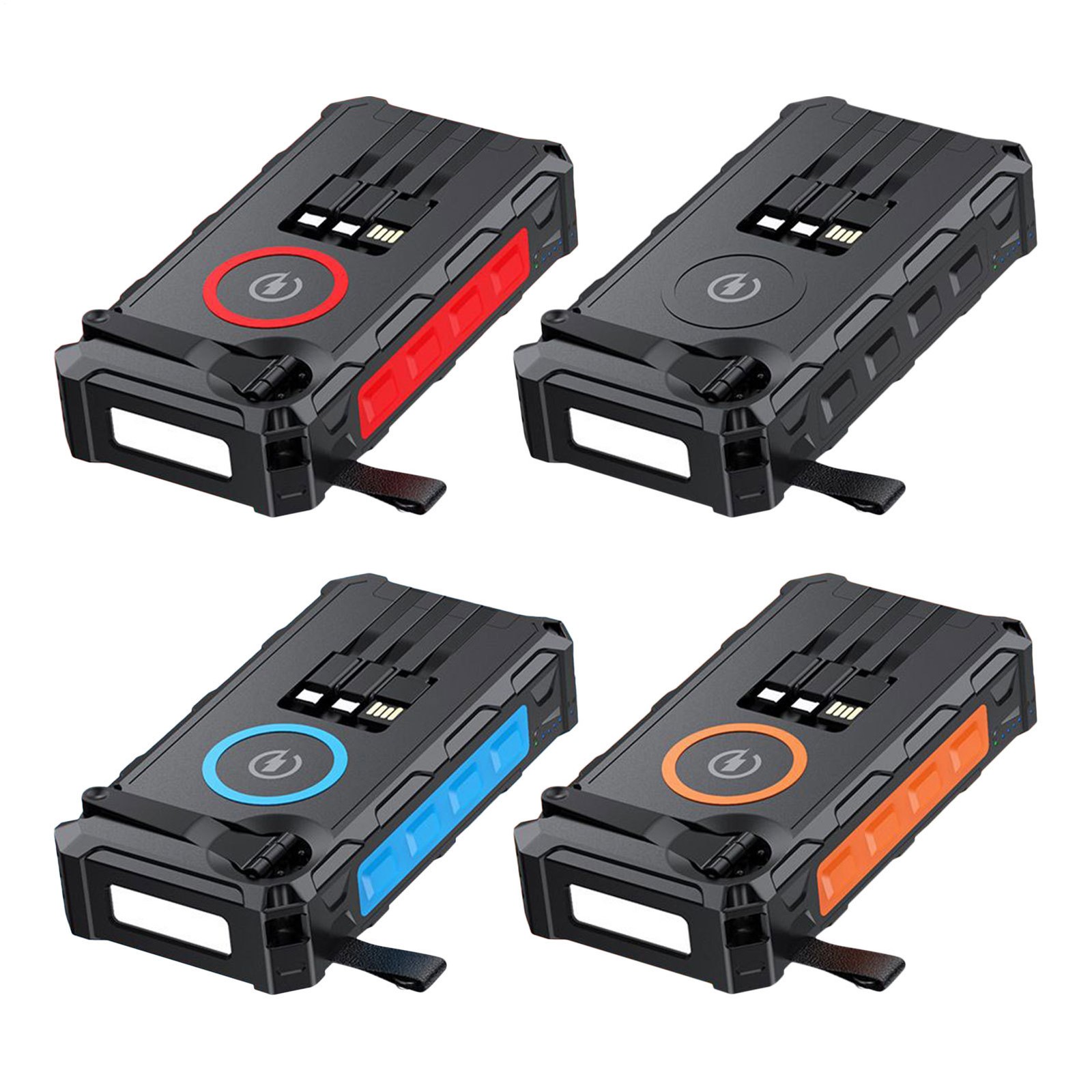 Solar Power Bank Charger 20000mAh Hand Crank Fast Charging Power Bank For Hiking