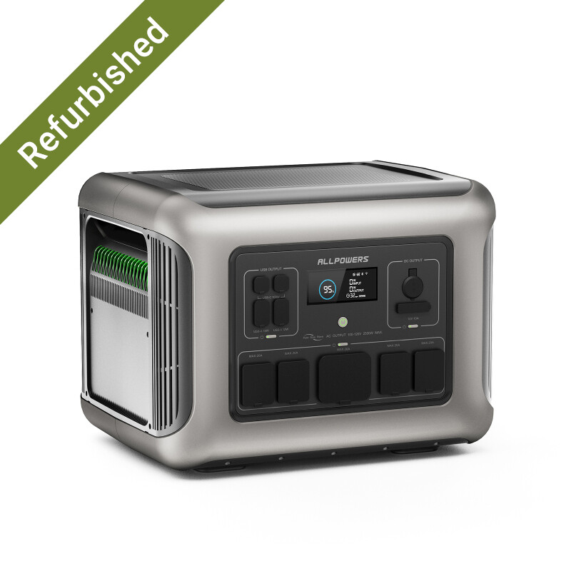 ALLPOWERS R2500 Portable Power Station 2500W 2016Wh LFP, refurbished