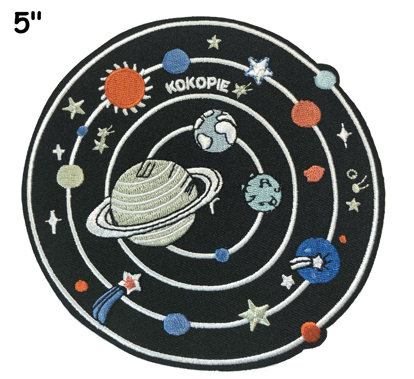 SOLAR SYSTEM Patch Embroidered Iron-on Applique NASA Badge Souvenir