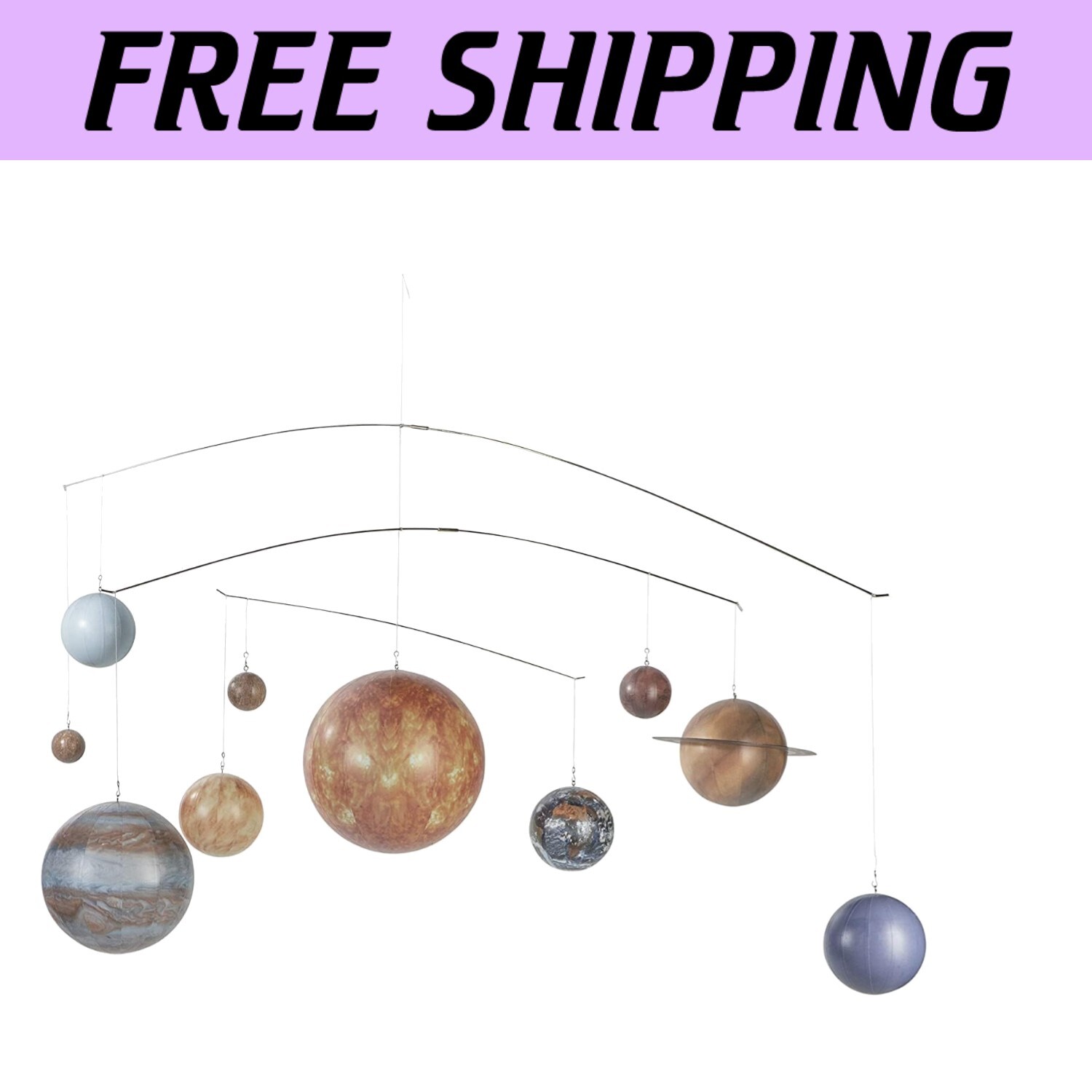 Large Hanging Solar System Model – Multicolor Ceiling Decor for Kids & Adults