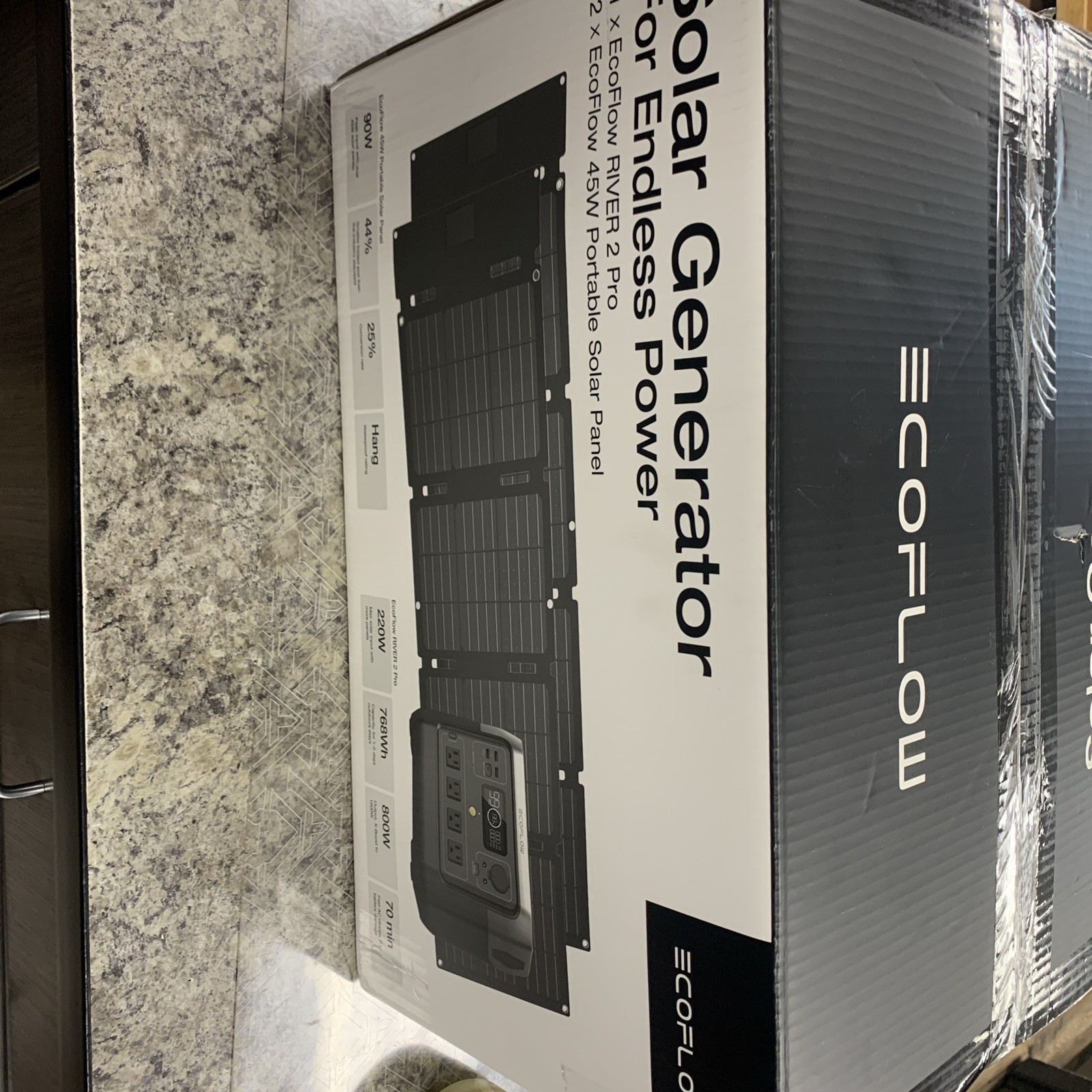 EcoFlow Solar Generator River 2 Pro 45W Portable Solar Panel *New, Open Box