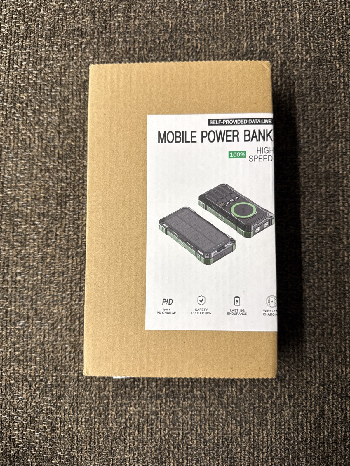 Super Portable Solar Power Bank for Cell Phone 30000mAh Phone Charger Universal