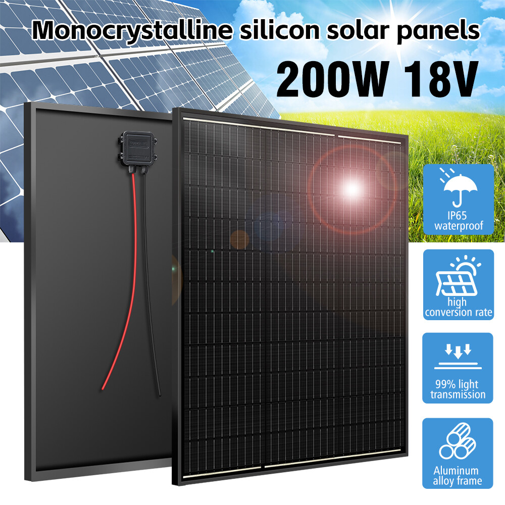 120W 200W 12V Mono Solar Panel 18V RV Home Off-Grid Caravan PV Boat Power Module