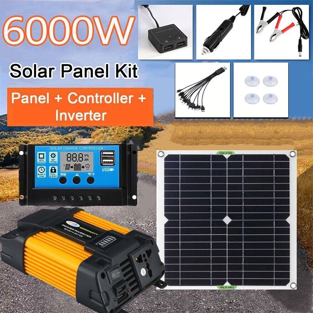 110V Household Grid 6000W Solar System – 100A Inverter