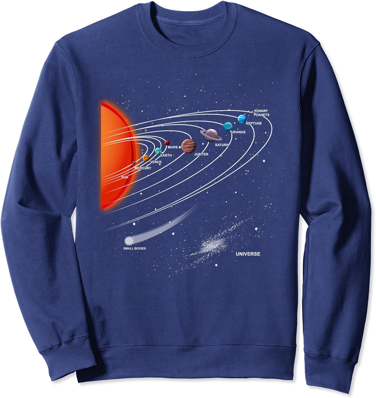 Solar System Planets Out of Space Astronomy Unisex Crewneck Sweatshirt