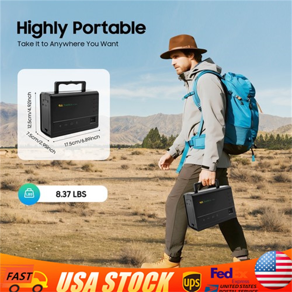 Solar Inverter Power Generator Solar Generator with Bulbs Battery Powered