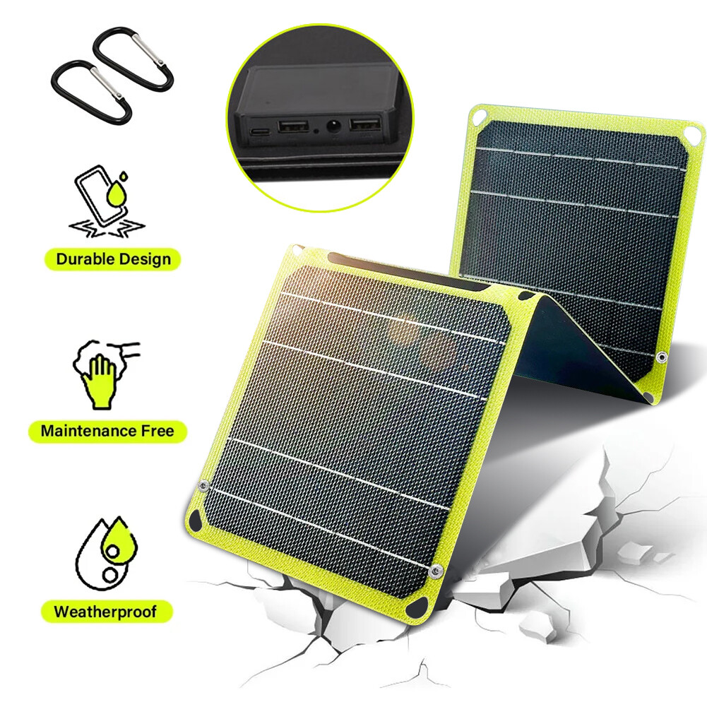 60W Portable Battery Charger Foldable Solar Panel Chargers for Cell Phone Camper