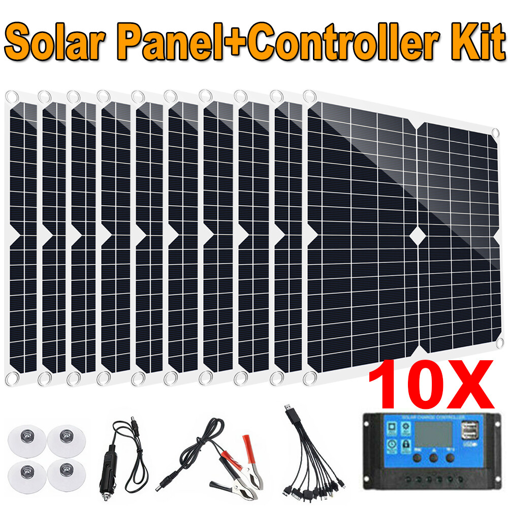 4000 Watts Solar Panel Kit 100A 12V Battery Charger with Controller Caravan Boat