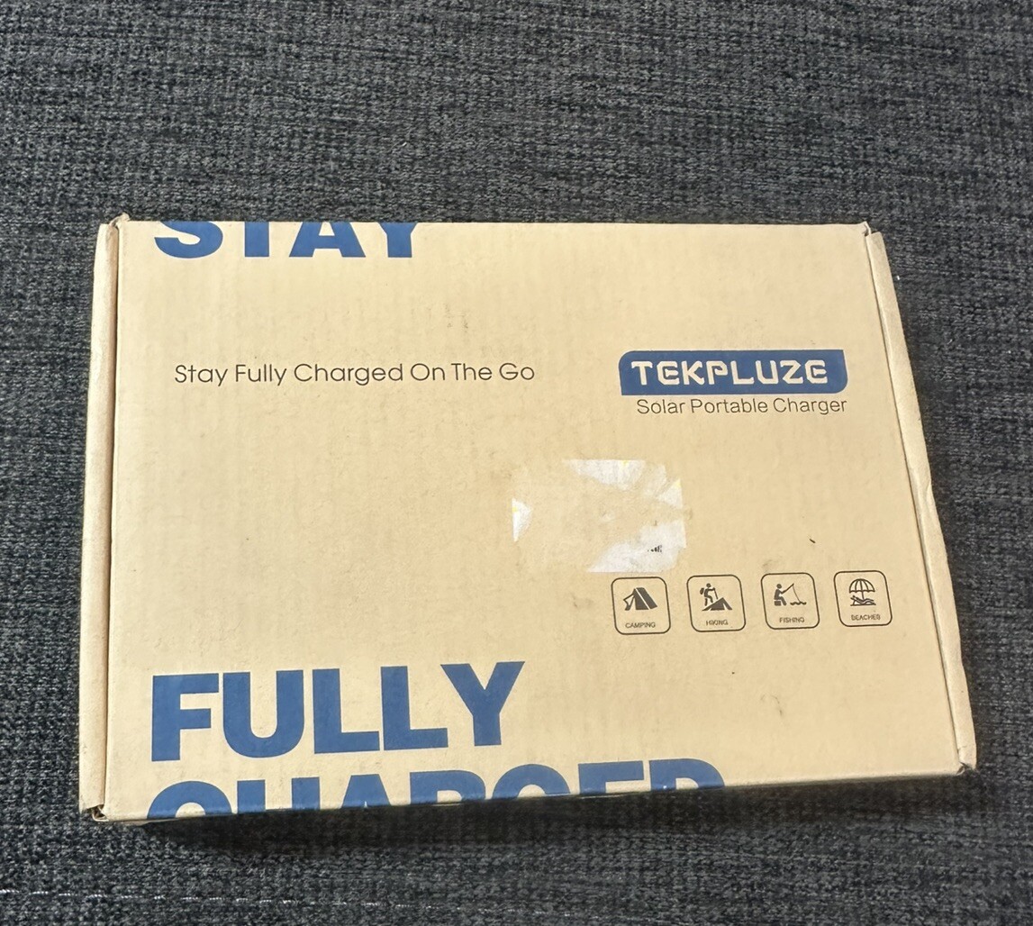 TEKPLUZE Solar Power Bank 30000 mAh Wireless Portable Charger Solar Panel