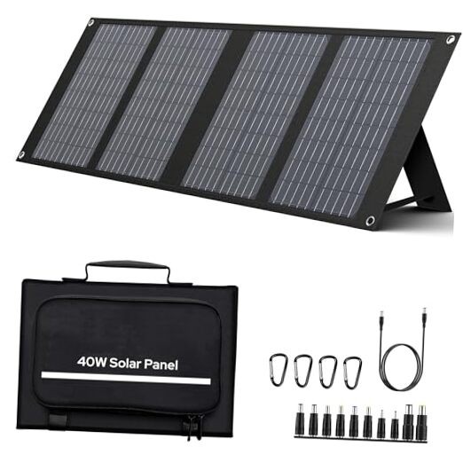 Solar Panel  40 Watt Foldable Solar Panel for Portable Power Station 40W