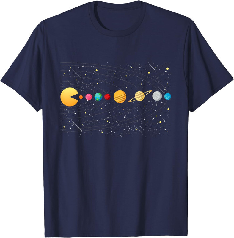 Funny Solar System Astronauts Space Video Games Unisex T-Shirt