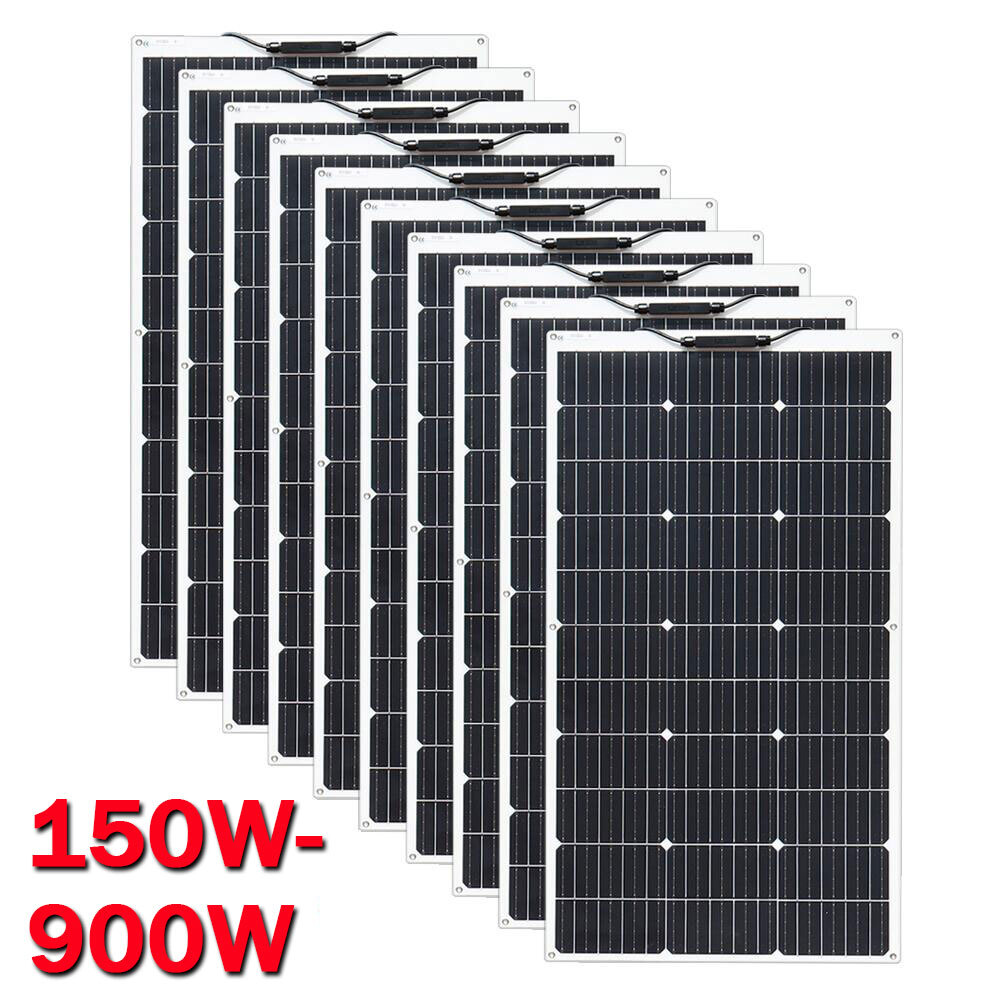 150W-900W 12V Solar Panel Mono High-Efficiency Solar Generator PV for Sunshed
