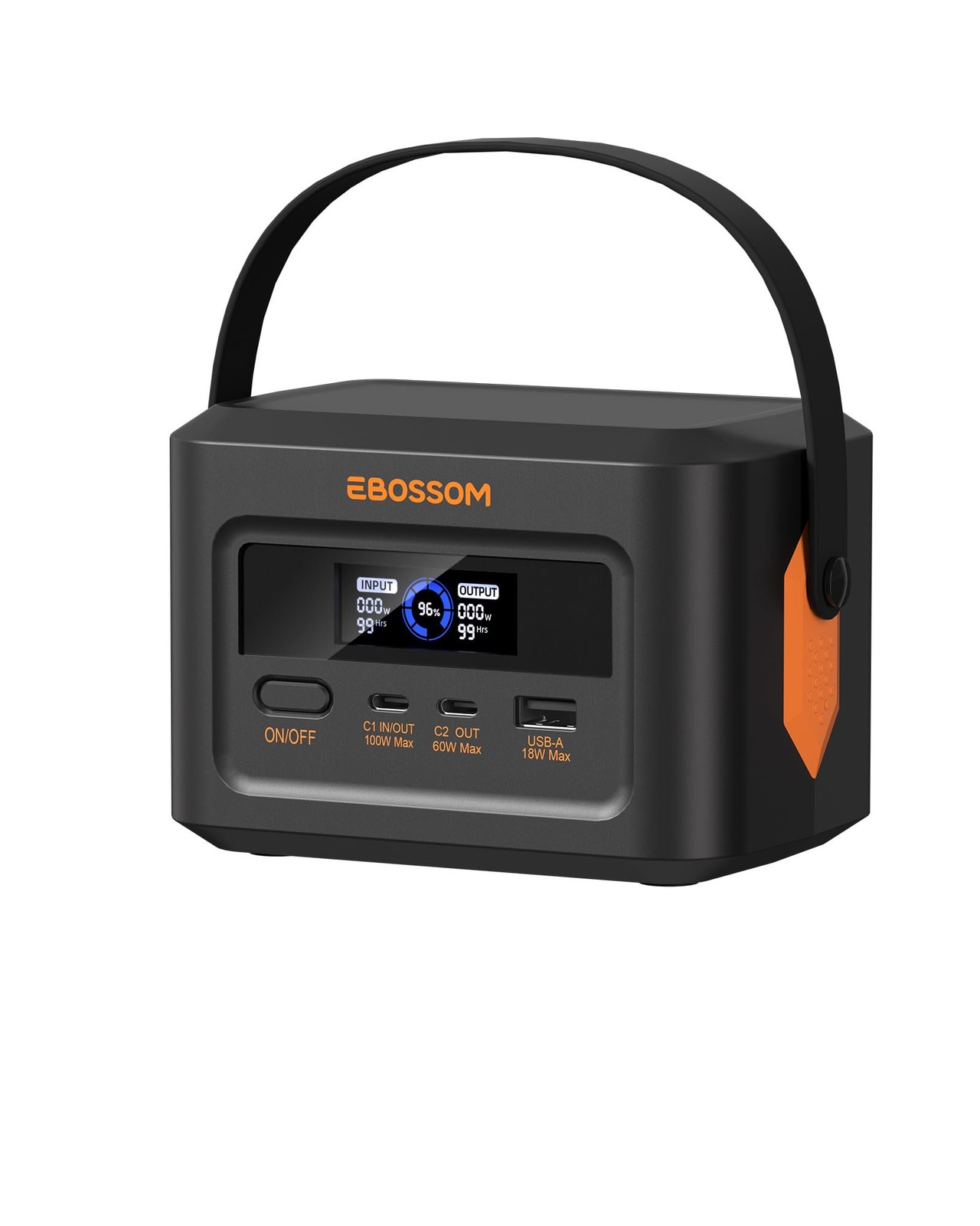 Portable Power Station 99.2Wh Power Bank, LiFePO4 Battery Solar Generator, 1….