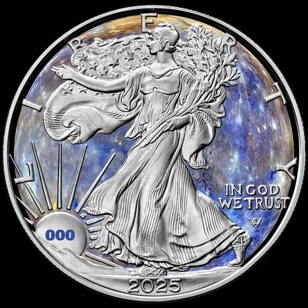 2025 American Eagle Solar System Series Mercury Edition 1 oz Silver Coin