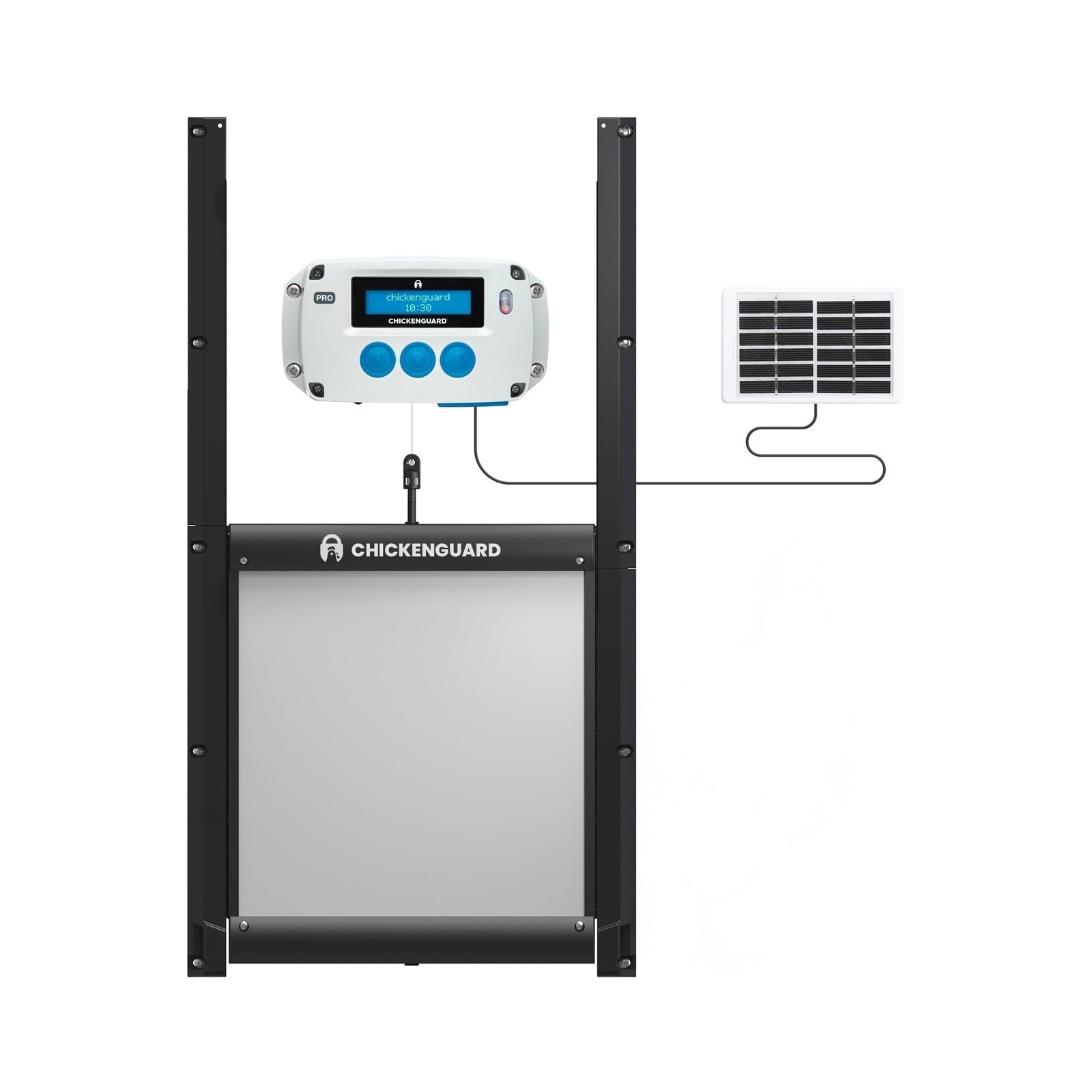 ChickenGuard Automatic Chicken Coop Door Opener, Power by Solar/Batteries/Ele…