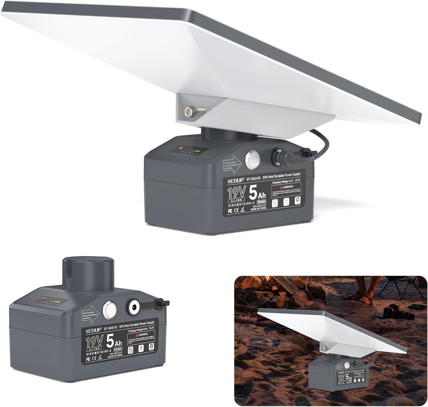 Starlink Mini Battery Pack with Charger, Portable Waterproof Power Bank Mount fo