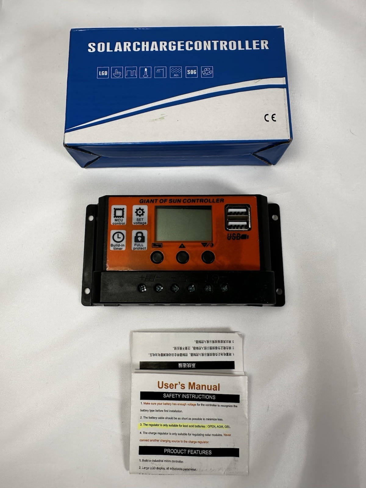 16000W Inverter Solar Panel Kit Solar Power Generator 100A Home 110V Grid System