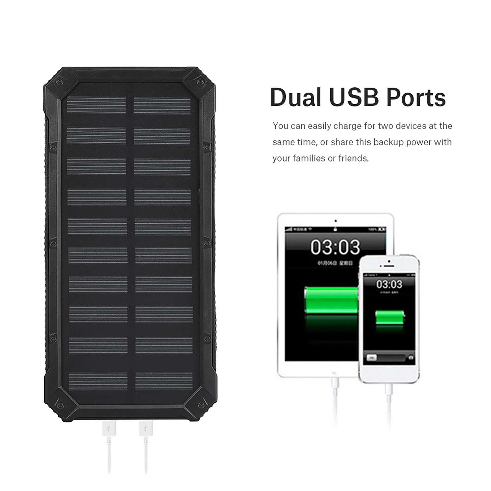 Portable 20000mAh Fast Charging Dual USB Polar Mobile Power Bank Case DIY Kit O9
