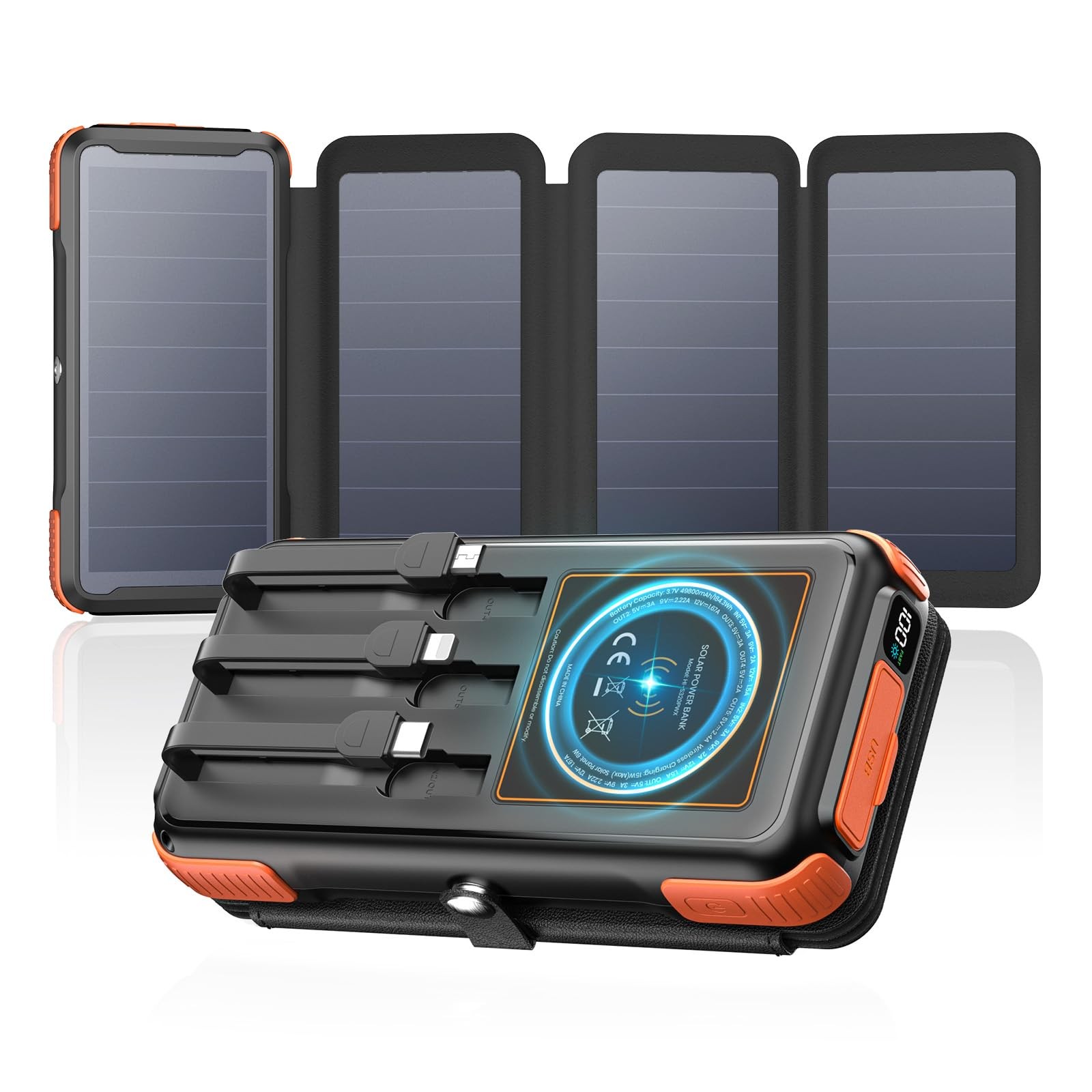 Tranmix Solar-Charger-Power-Bank-49800mAh, 20W Fast Charging Portable Charger…