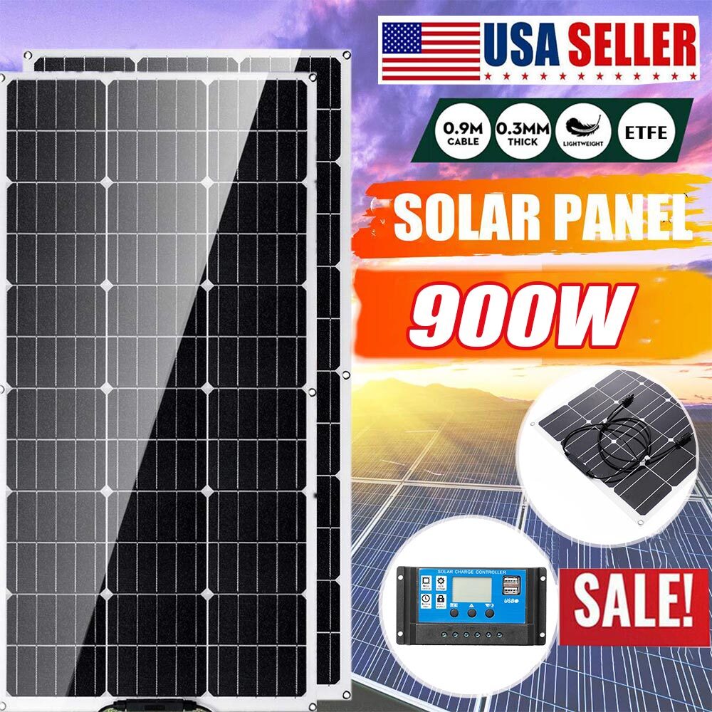 Solar Panels Premium Mono PV Photo-voltaic Panel Connectors Boat Caravan